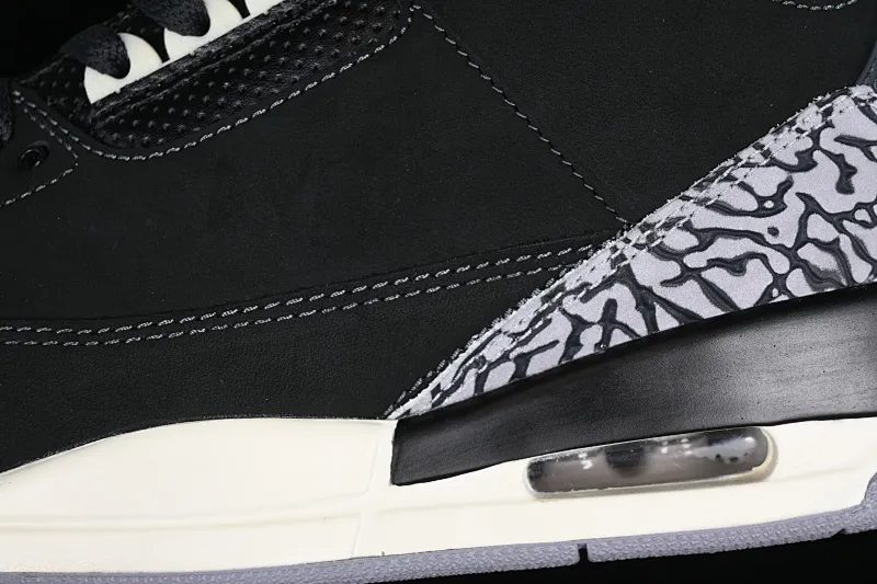 All categories Air Jordan Jordan series basketball shoes Air Jordan 3 Air Jordan 3 Retro "Off Noir" AJ3 Joe 3 old black cement CK9246-001